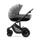 Kinderkraft, Prime, carucior multifunctional 2in1, gri + geanta Mommy Bag
