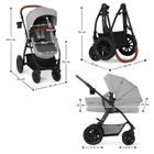 Kinderkraft, Xmoov, Mink, carucior multifunctional pentru copii, 3in1, Dark Grey