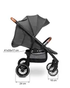 Caretero, Elma, carucior sport, Dark Grey