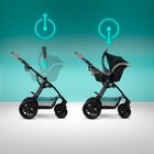 Kinderkraft, Xmoov, carucior multifunctional Travel System 3in1, gri