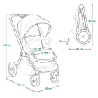 Lionelo, Mika Plus, carucior multifunctional, Beige Sand