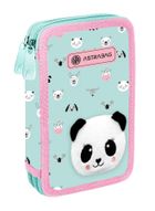 Astrabag, penar dublu cu rechizite scolare, Teddy Panda