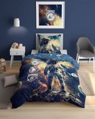 Astronaut, set lenjerie de pat single, 140-200 cm