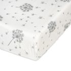 BabyMatex, cearceaf cu elastic imprimata din bumbac, 70-140 cm, gri