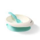 BabyOno, bol din silicon cu ventuza lingura, 300 ml, celadon