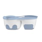BabyOno, castron compartimentat cu lingurita, albastru