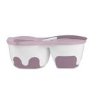 BabyOno, castron compartimentat cu lingurita, mov