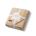 BabyOno, Patura din bumbac cu captuseala din flanela, bej deschis, 75-100 cm