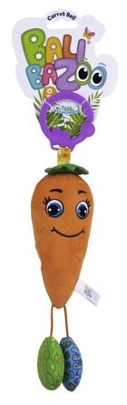 Balibazoo, Easy Peasy Plushes, morcov, jucarie cu agatatoare