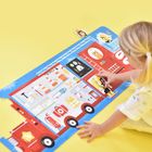 Banana Panda, Make-a-Match Puzzle Camion de pompieri, puzzle de podea, pentru varsta de 2+, 23 piese