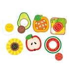 Banana Panda, My First Puzzles Alimente, set de puzzle-uri, pentru varsta de 12 luni+, 14 piese