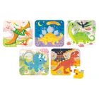 Banana Panda, On-the-Go Puzzle Dinozauri, set de puzzle-uri, pentru varsta de 3+, 45 piese