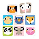 Banana Panda, On-the-Go Puzzle Jumatati de fete, set creativ de puzzle-uri, pentru varsta de 15 luni+, 16 piese