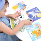 Banana Panda, On-the-Go Puzzle Ponei, set de puzzle-uri, pentru varsta de 3+, 45 piese