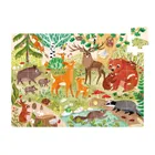 Banana Panda, Wild Jumbo Puzzle Animale din padure, set de puzzle-uri, pentru varsta de 3+, 40 piese