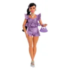 Barbie, Deluxe Style, papusa, top si pantaloni scurti, violet