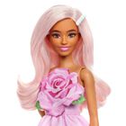Barbie, Fashionistas, papusa in rochie roz cu forma de trandafir