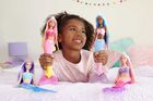 Barbie, papusa sirene, roz-galben coada