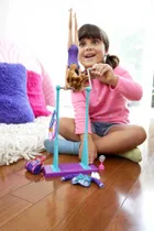 Barbie, Stacie Gimnasta, set cu papusa si accesorii