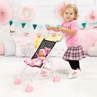 Bayer Design, Buggy, carucior sport pentru papusi, negru-roz