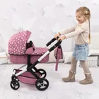 Bayer Design, Xeo, carucior multifunctional pentru papusi, roz