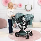 Bayer Design, Xeo Twin, carucior dublu pentru papusi, verde