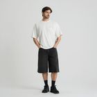 Bermude din denim cu croiala baggy unisex NOWEAR