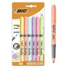 Bic, Highlighter Grip Pastel, marker evidentiator, 6 buc.