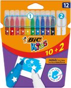 Bic, Kids, Coulour Erase, carioci, 10 culori + 2