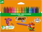 Bic, Kids, Plastidecor, creioane cerate, 24 culoare