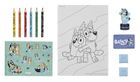 Bluey, set creativ, carti de colorat, autocolante si stampile