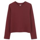 Bluza cu maneca lunga bordo NOWEAR