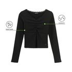 Bluza reiata cu adaos de modal NOWEAR