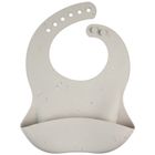 Canpol babies, Dots, baveta din silicon cu buzunar, gri