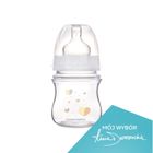 Canpol babies, EasyStart, Newborn baby, biberon cu gatul larg, 120 ml, bej, 0m+