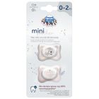 Canpol babies, Mini, suzeta din silicon, simetrica, 0-2m, 2 buc., roz