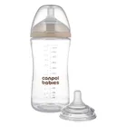 Canpol babies, Natural Shape, biberon cu tetina doua zone, 260 ml