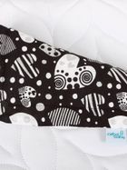 Ceba Baby, patura cu perna pentru bebelusi, negru, 75-100 cm