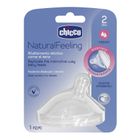 Chicco, NaturalFeeling, tetina pentru biberon, debit medium, 2 luni+, 1 buc.
