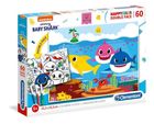 Clementoni, HappyColor, Baby Shark, puzzle, 60 piese