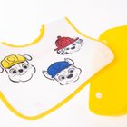 Cool Club, Baveta cu buzunar pentru copii, galben, imprimeu Paw Patrol