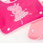 Cool Club, Baveta cu buzunar pentru fete, roz, imprimeu Peppa Pig