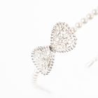 Cool Club, bentita, alba cu perle si fundita