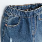 Cool Club, Blugi pentru fete, tip mom fit, denim, imprimeu iepurasi