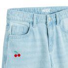 Cool Club, Blugi reglabili pentru fete, wide, albastru