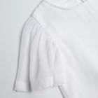Cool Club, Bluza alba cu maneca scurta din sifon pentru fete