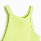 Cool Club, Bluza cu bretele, din tricot striat, verde