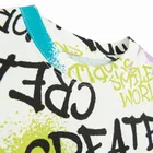 Cool Club, Bluza cu maneca lunga pentru baieti, alb, imprimeu SmileWorld