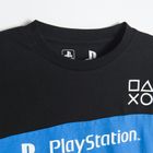 Cool Club, Bluza cu maneca lunga pentru baieti, alb-negru, imprimeu PlayStation