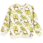 Cool Club, Bluza cu maneca lunga pentru baieti, bej, imprimeu SpongeBob